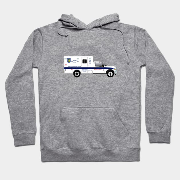 Albuquerque Ambulance Service, Albuquerque NM Hoodie by BassFishin